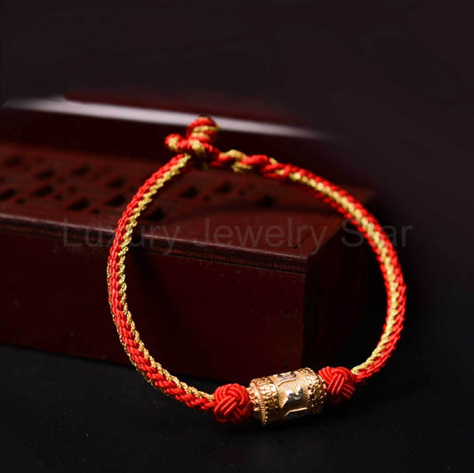 Lucky Red String Bracelet from Tibet - image 2