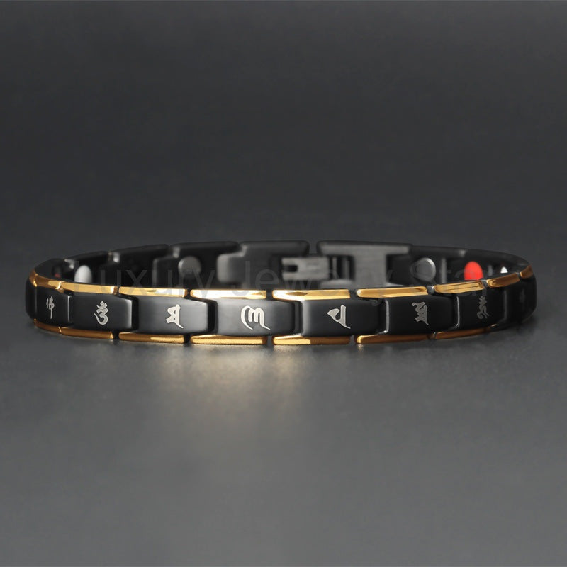 Mani Mantra Germanium Titanium Bracelet - image 12