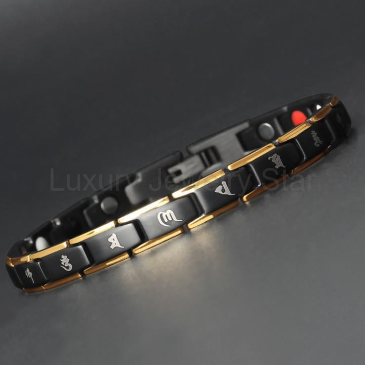 Mani Mantra Germanium Titanium Bracelet - image 3