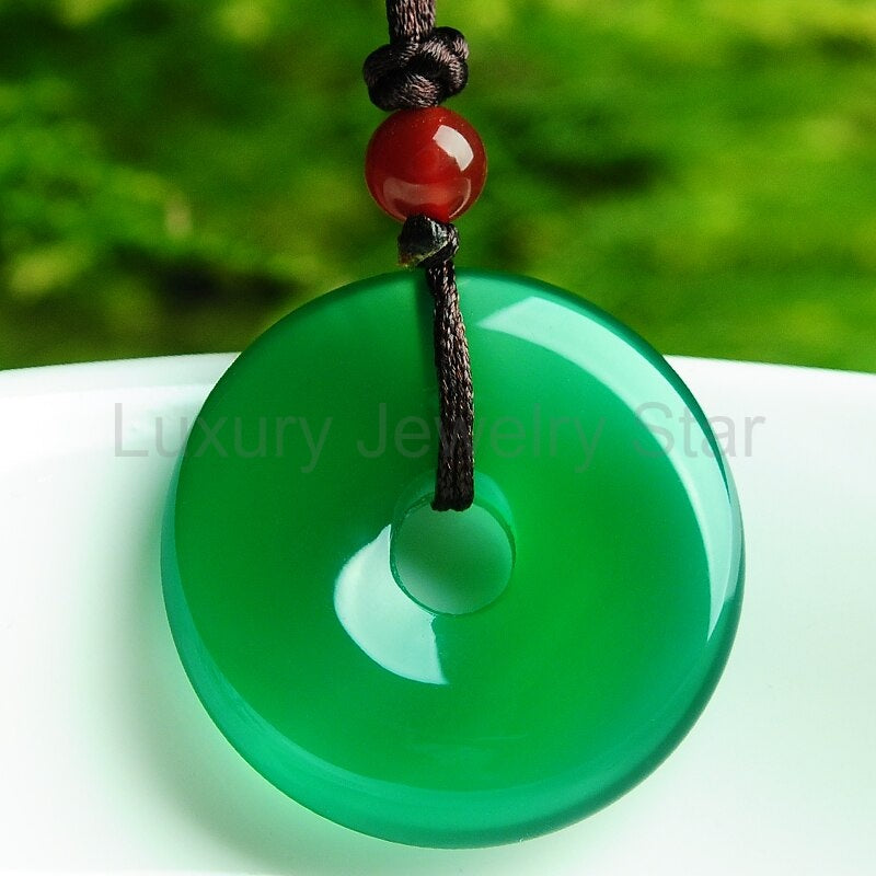 Natural Green Jade Harmony Necklace - image 5