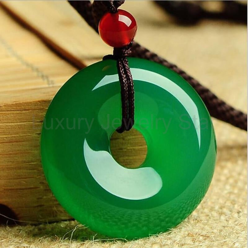 Natural Green Jade Harmony Necklace - image 6