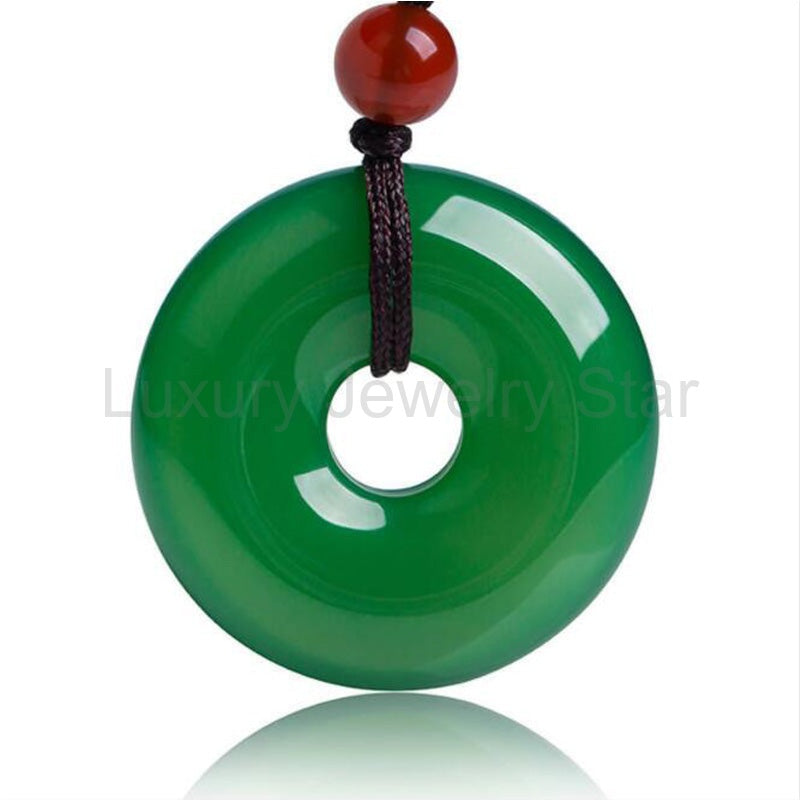 Natural Green Jade Harmony Necklace - image 8