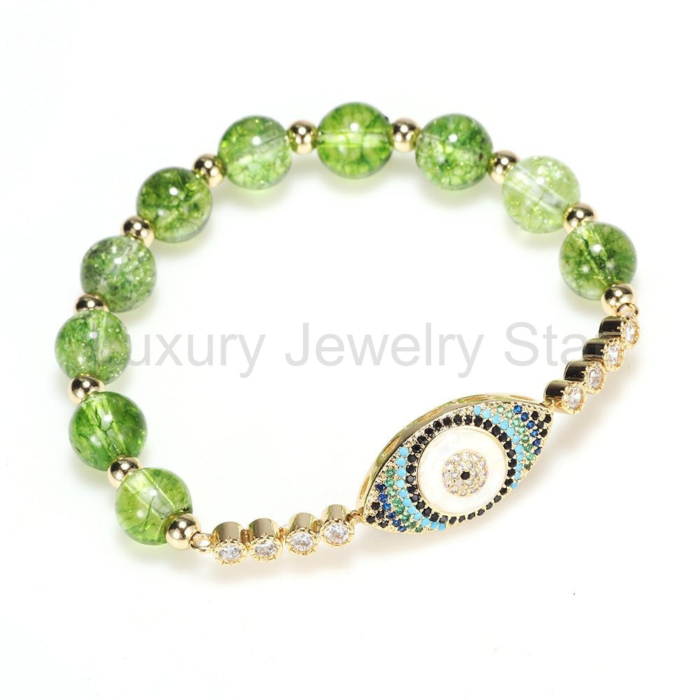 Natural Peridot Abundance Bracelet - image 2