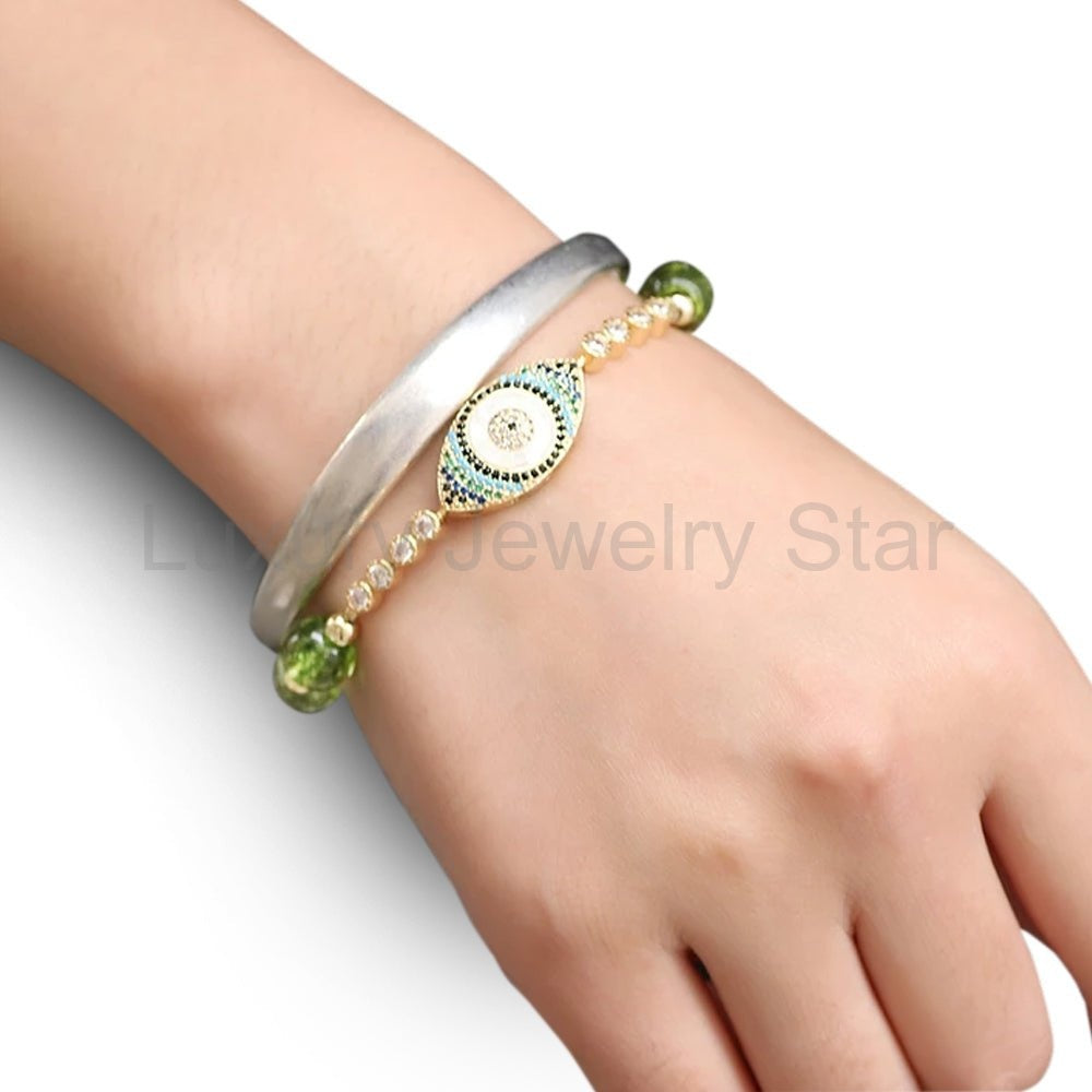 Natural Peridot Abundance Bracelet - image 3