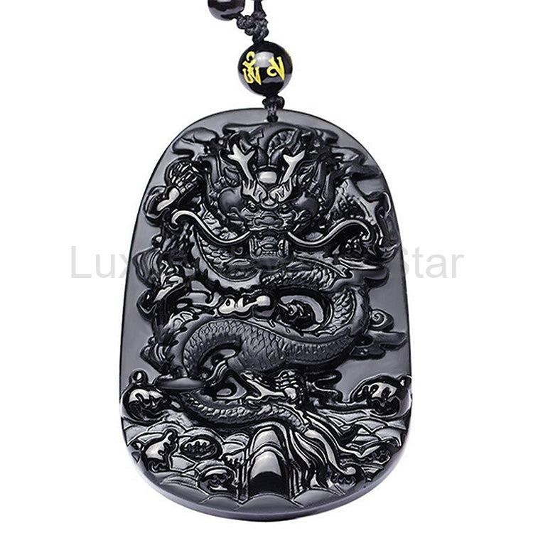 Obsidian Dragon Success Necklace - image 6