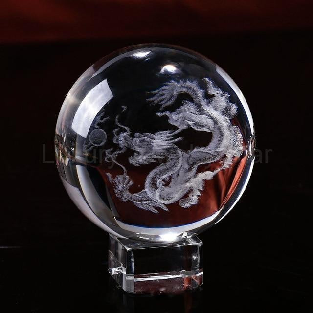 Prosperity Dragon Crystal Sphere - image 3
