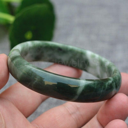 Pure Jade Bangle Bracelet - image 2