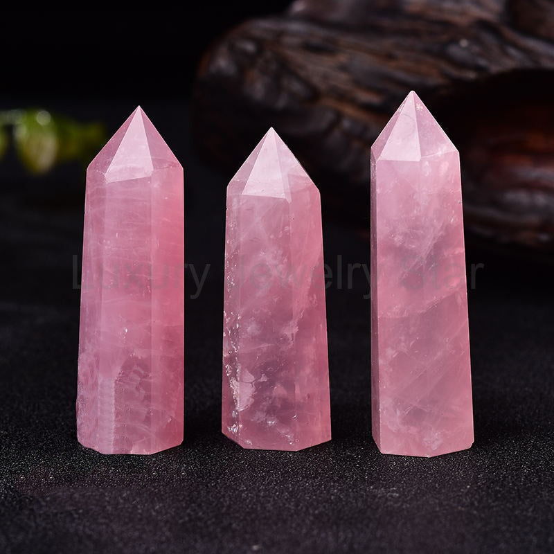 Rose Quartz Crystal Wand - image 3