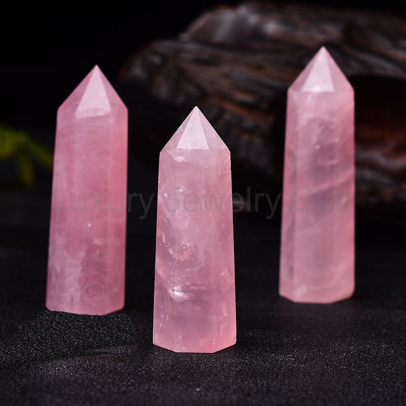 Rose Quartz Crystal Wand - image 4