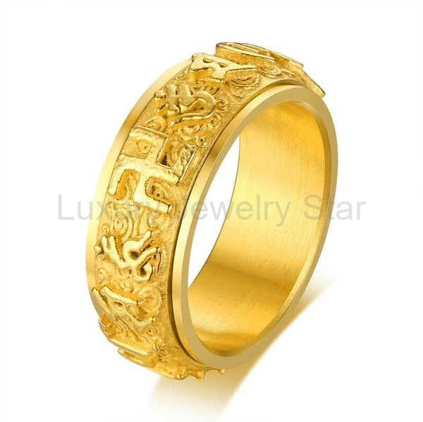 ROTATING Om Mani Padme Hum Mantra Tibetan Ring - image 6