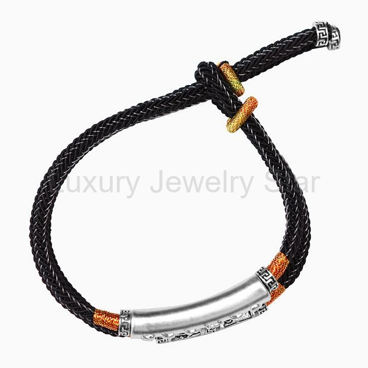 Silver Mani Mantra Double Bracelet - image 4