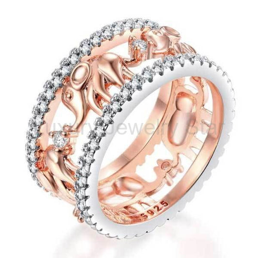 Stone Studded Elephant Ring - image 2