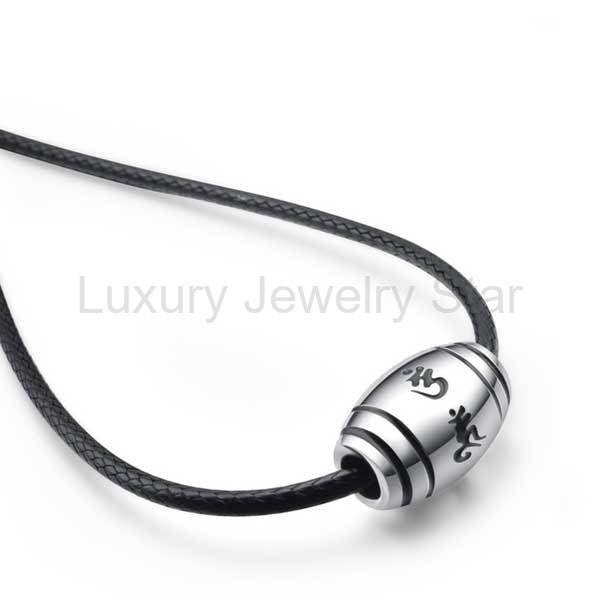 Tibetan Buddhist Mantra Pendant Necklace - image 2