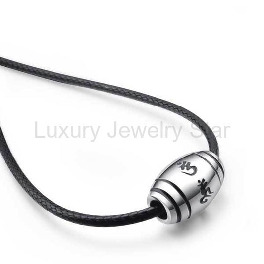 Tibetan Buddhist Mantra Pendant Necklace - image 2