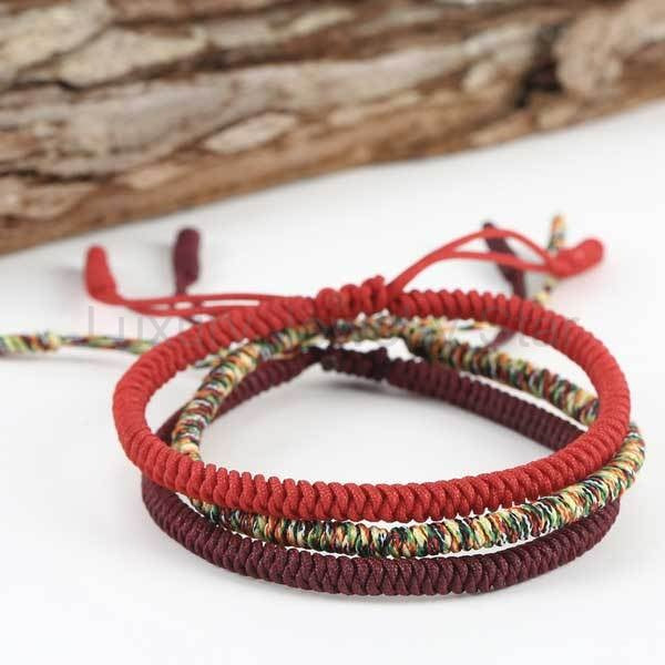 Tibetan Knot Buddhist Lucky Bracelet