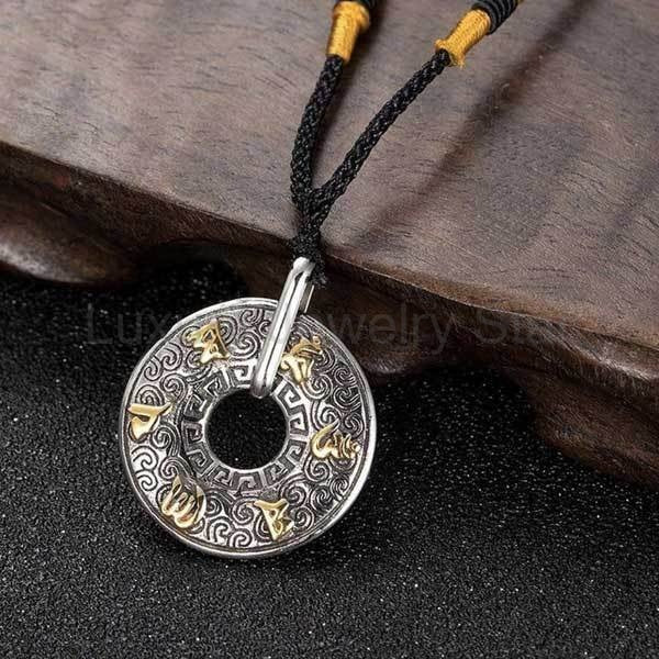 Tibetan Mani Mantra Necklace - Om Mani Padme Hum - image 2