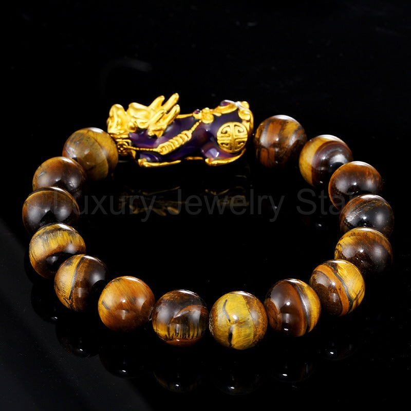 Tiger’s Eye Pixiu Prosperity Bracelet - image 2