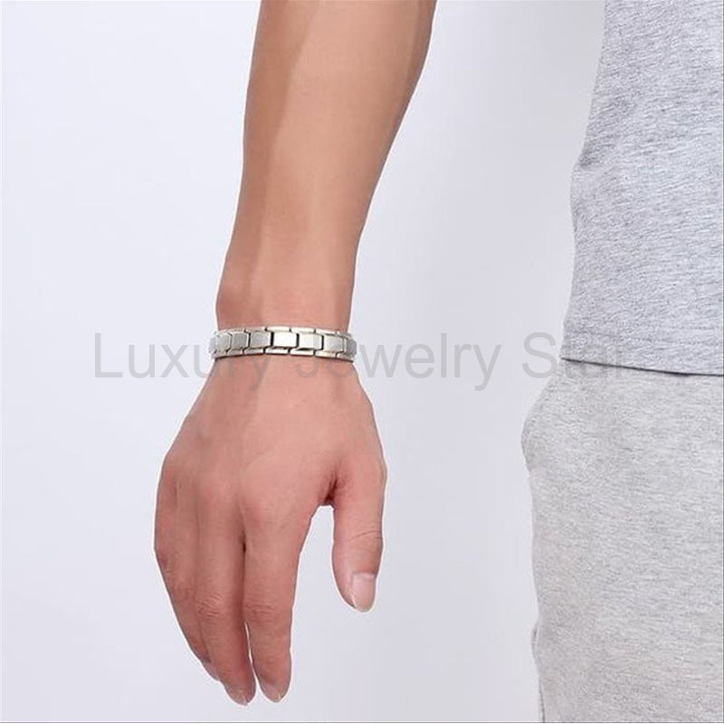 Titanium Steel Magnetic Therapy Bracelet - image 20