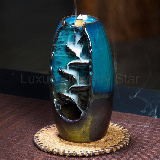 Waterfall Incense Burner for Relaxation and Cleansing