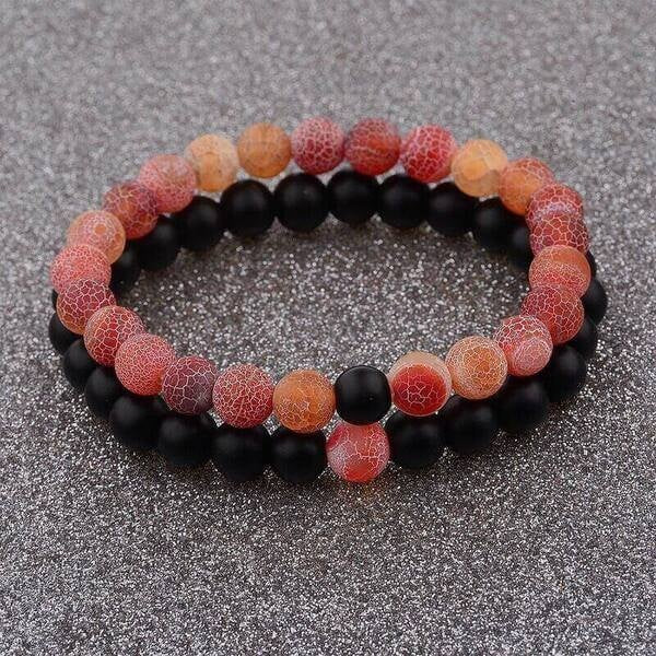 Wind Fossil Agate Beads Bracelet - image 6