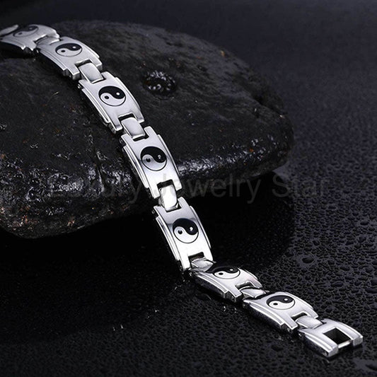 Yin Yang Bracelet Germanium Titanium - image 2