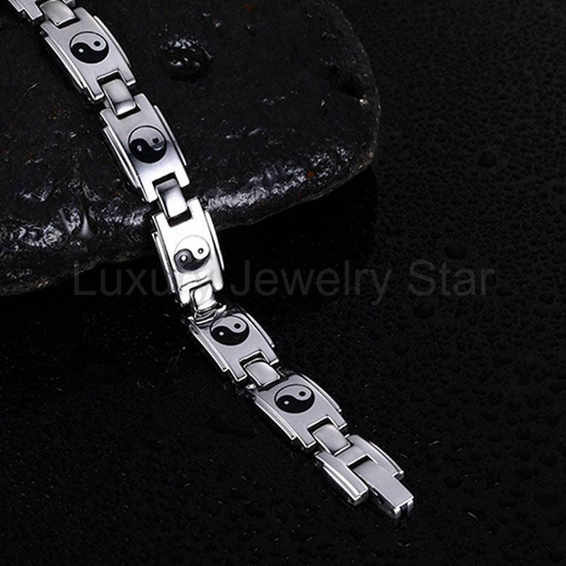 Yin Yang Bracelet Germanium Titanium - image 4