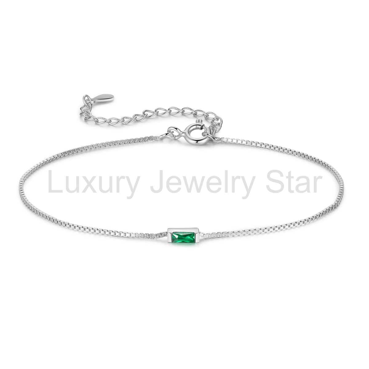 925 Sterling Silver Custom Birthstone Bracelet