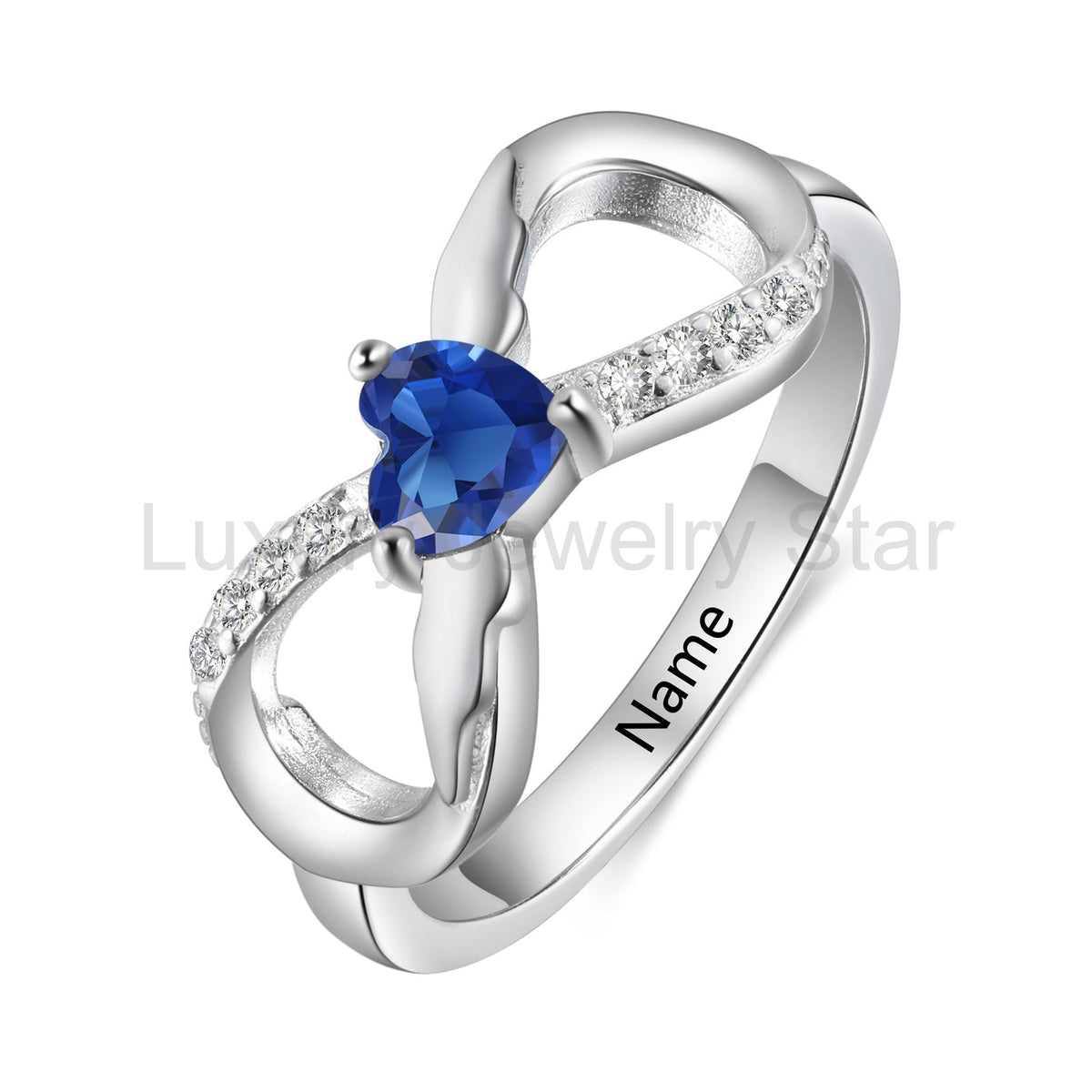 925 Sterling Silver Custom Birtstone Ring
