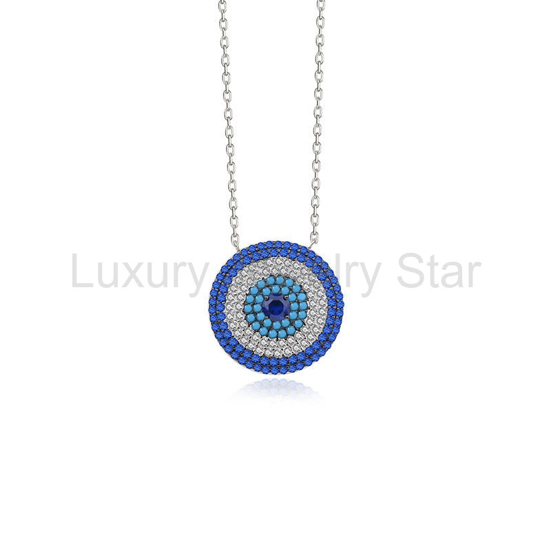 925 Sterling Silver Evil Eye Necklace