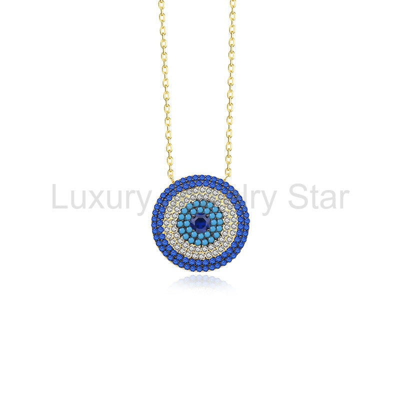 925 Sterling Silver Evil Eye Necklace - image 6