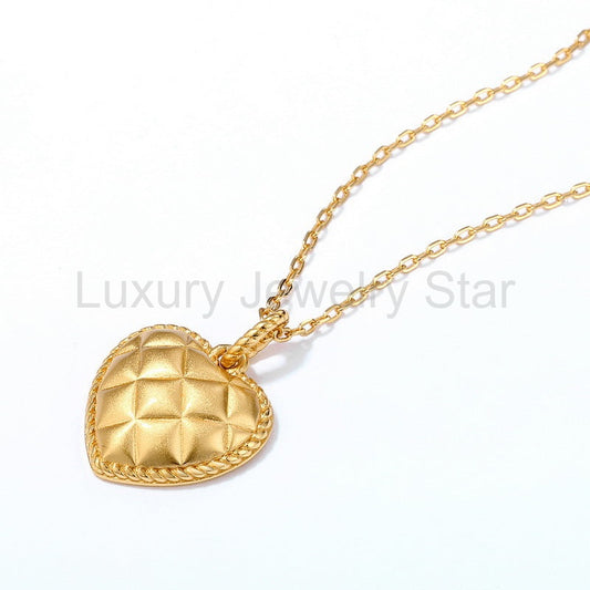 925 Sterling Silver Heart Necklace - image 2