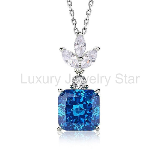 925 Sterling Silver Iced Out Zirocnia Necklace