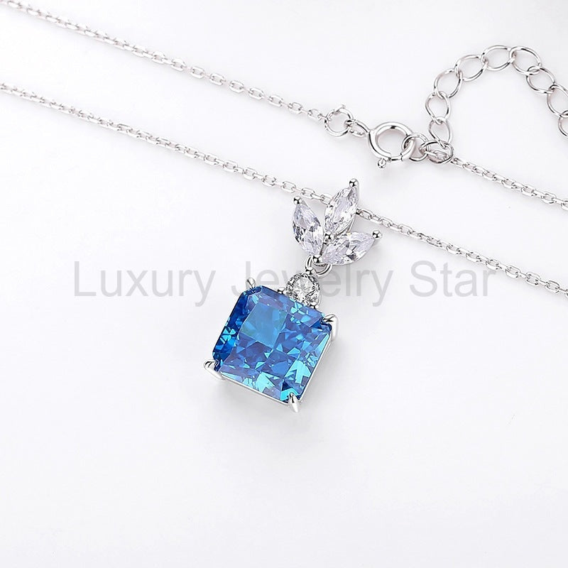 925 Sterling Silver Iced Out Zirocnia Necklace - image 2
