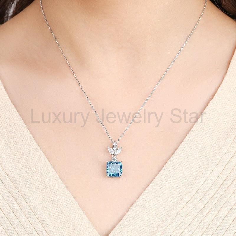 925 Sterling Silver Iced Out Zirocnia Necklace - image 4