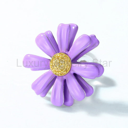 925 Sterling Silver Little Daisy Earrings
