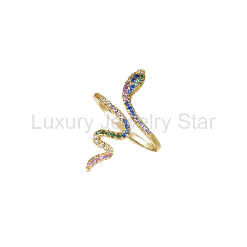 925 Sterling Silver Snake Ring