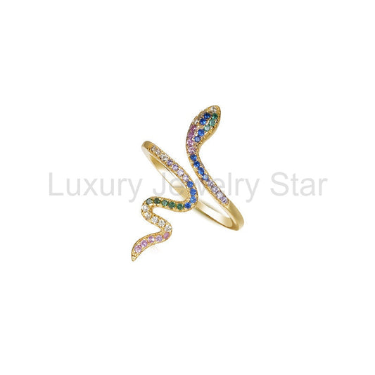 925 Sterling Silver Snake Ring