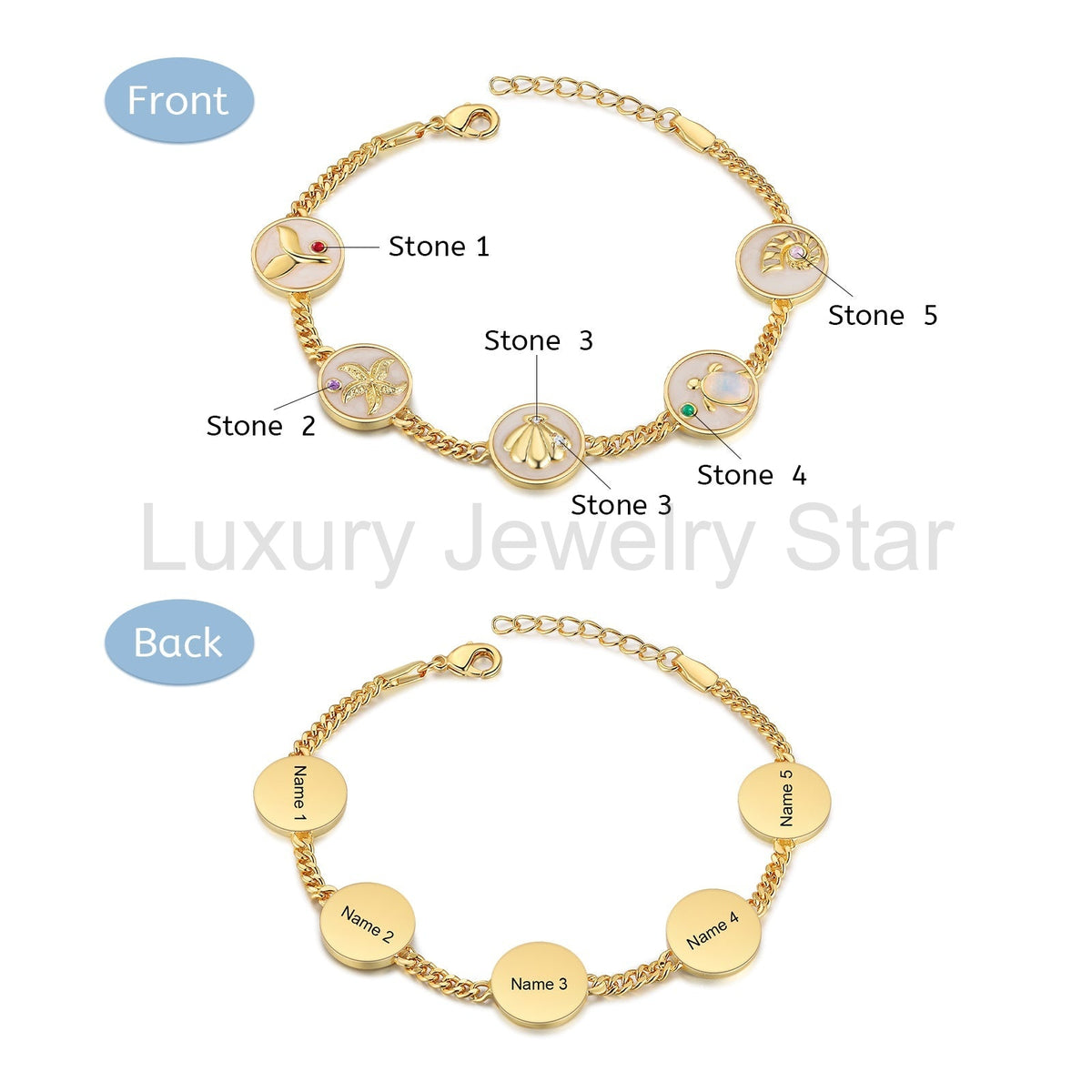Custom Birthstone Bracelet - image 2