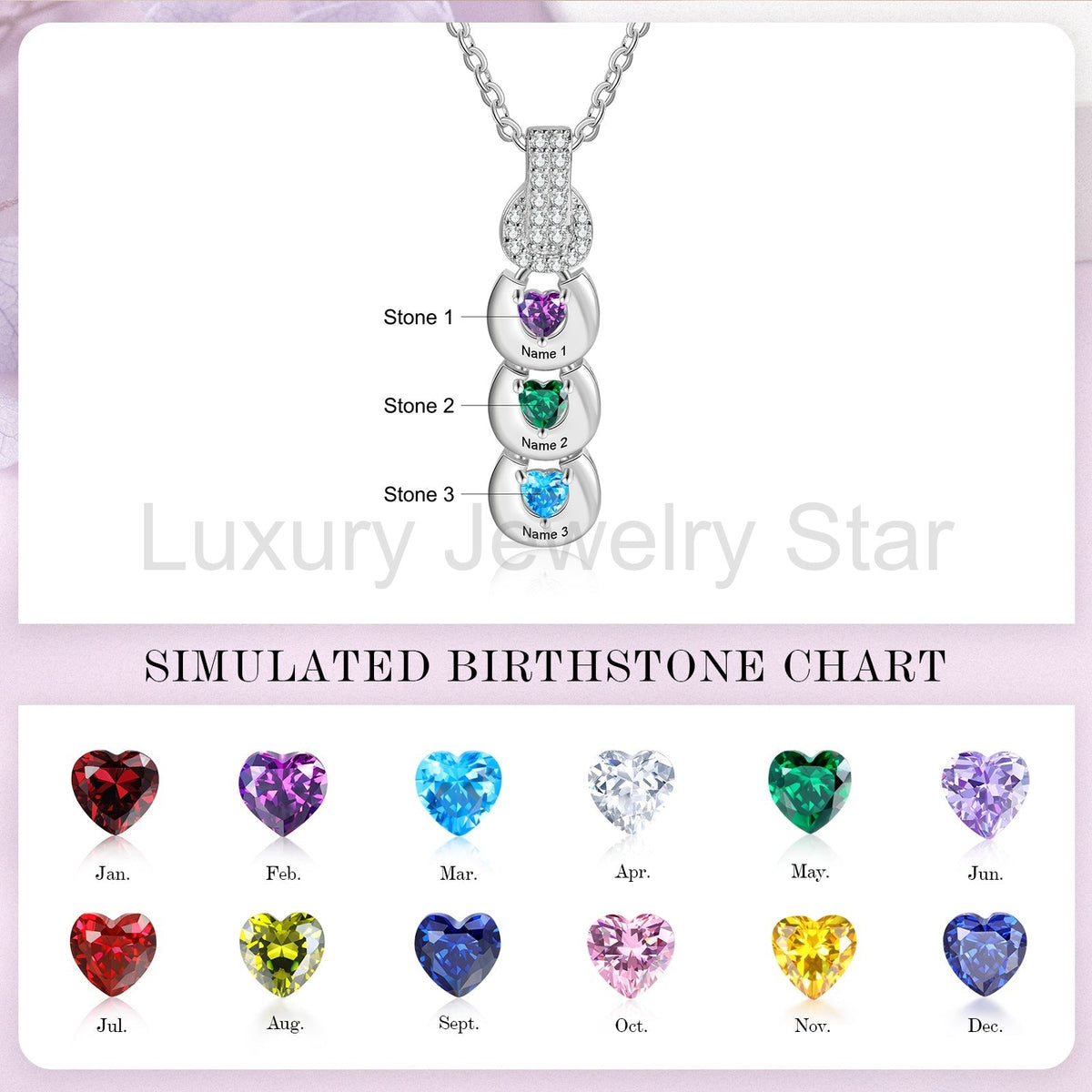 Custom Birthstone Necklace - image 10