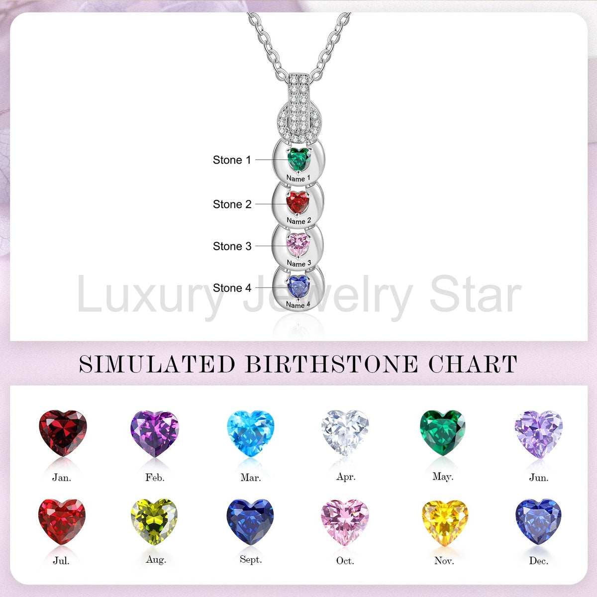 Custom Birthstone Necklace - image 11