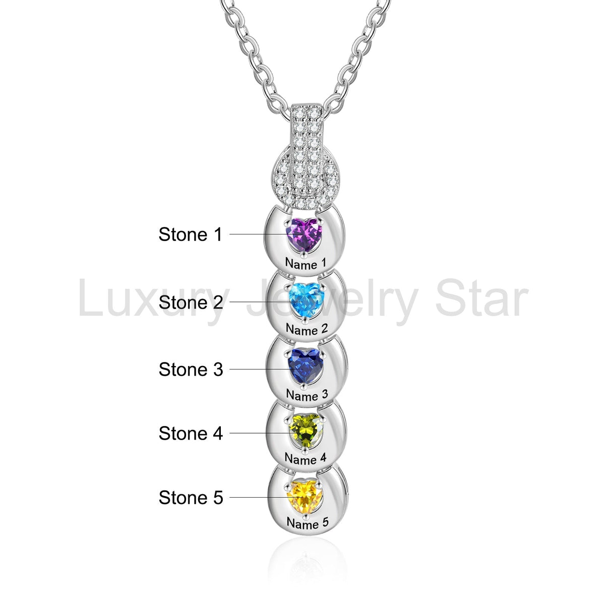 Custom Birthstone Necklace - image 6