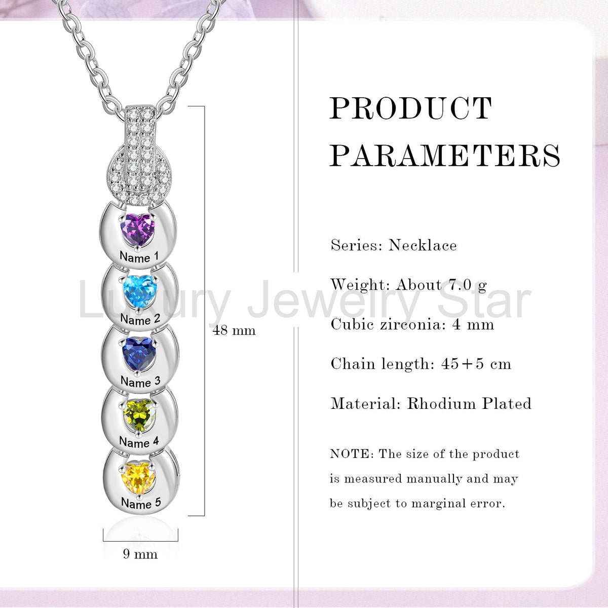 Custom Birthstone Necklace - image 7
