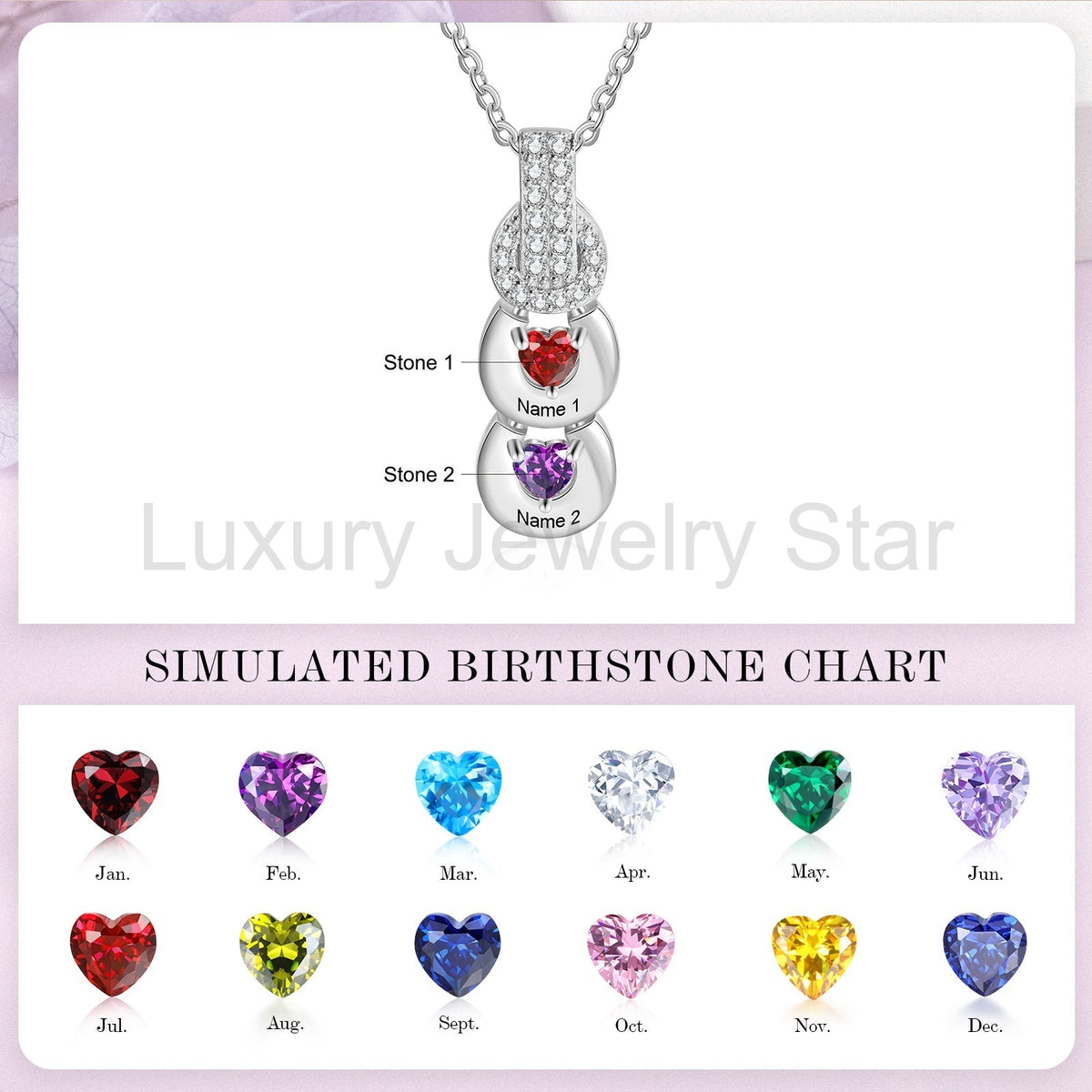Custom Birthstone Necklace - image 9