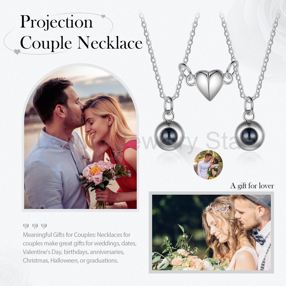 Custom Couple Projection Necklace - image 4