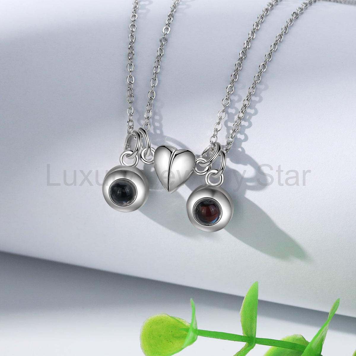 Custom Couple Projection Necklace - image 5