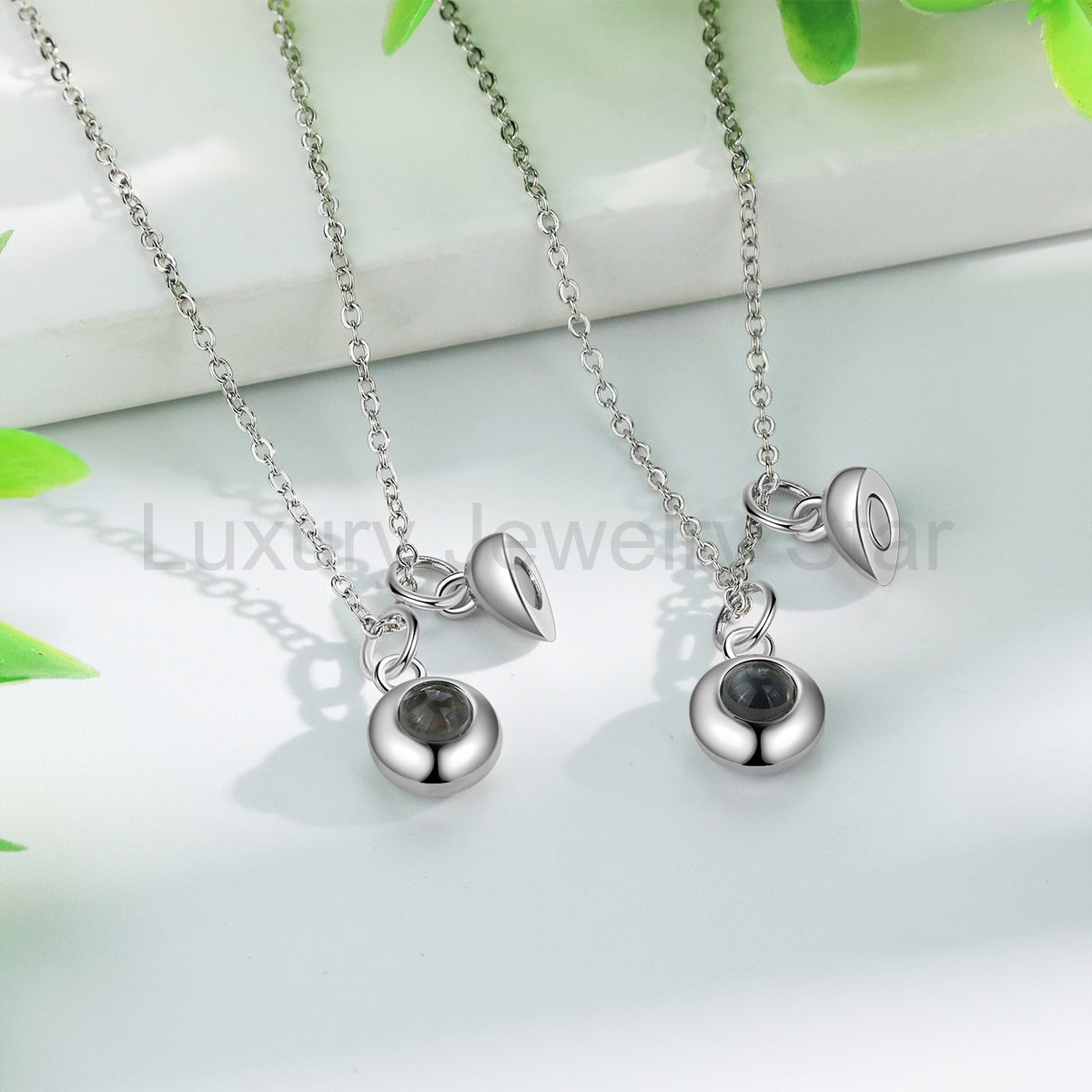 Custom Couple Projection Necklace - image 6