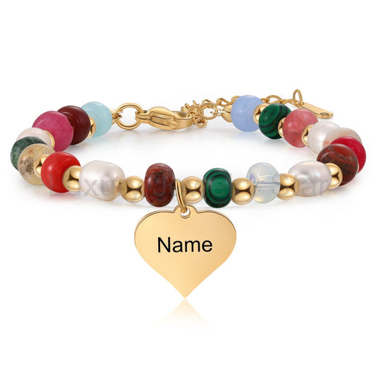 Custom Name Beaded Bracelet