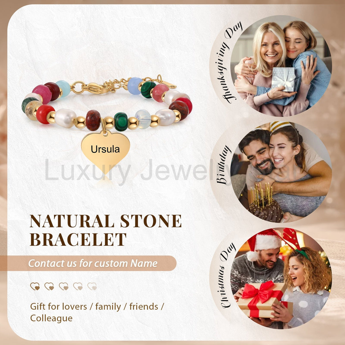 Custom Name Beaded Bracelet - image 3