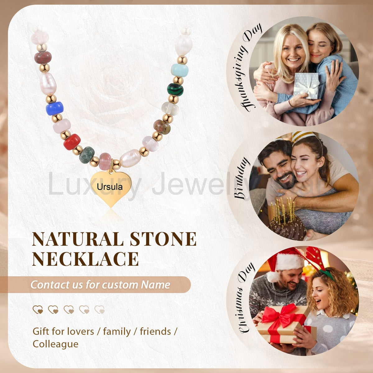 Custom Name Beaded Necklace - image 3