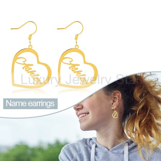 Custom Name Earrings - image 2